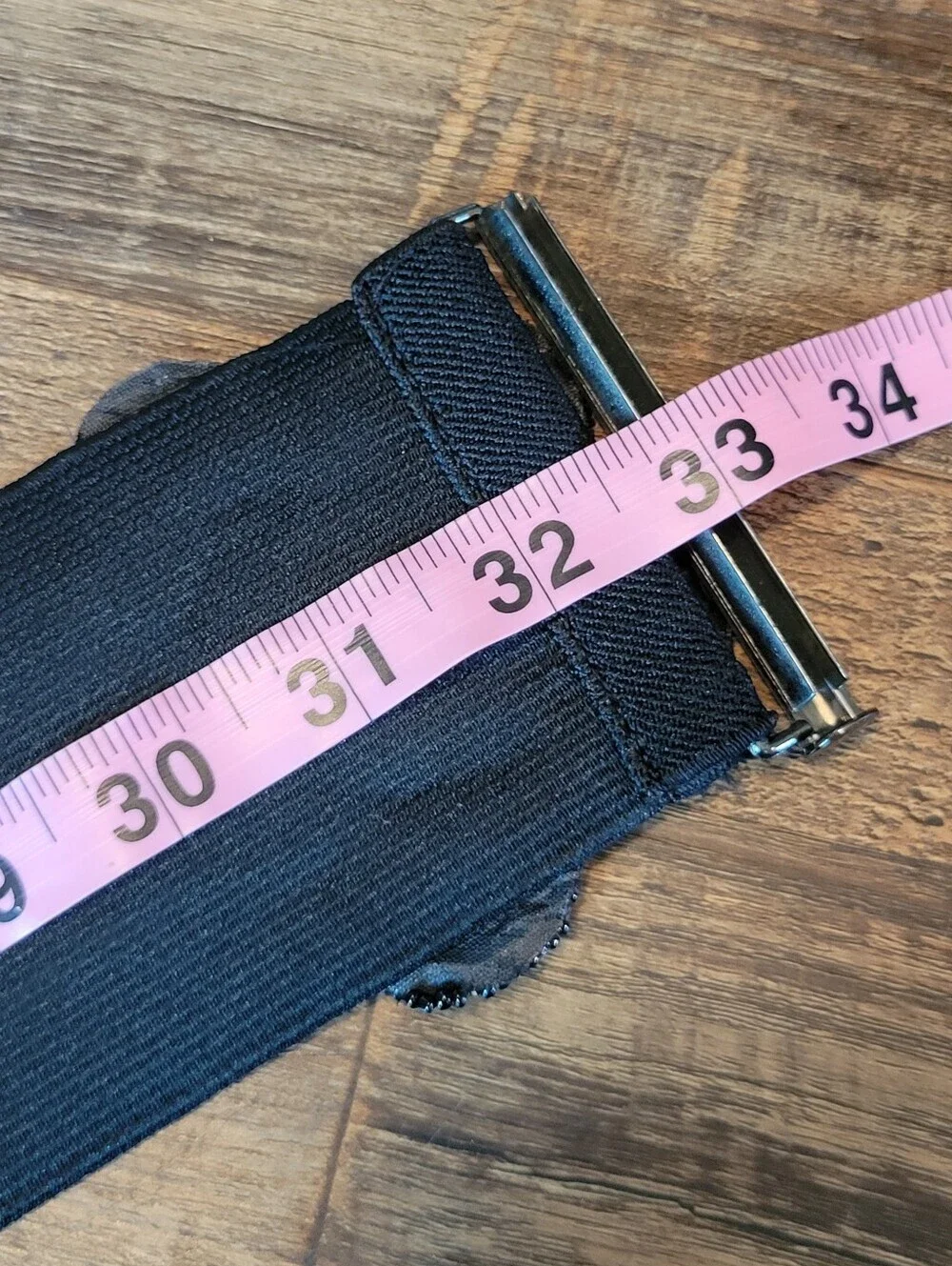Stunning Black Beaded Flower Statement Stretch Belt
